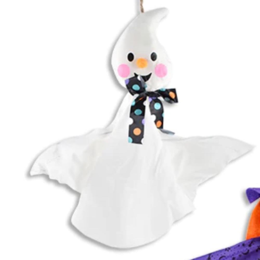White Hanging Ghost Decoration Adult Halloween 14 inch